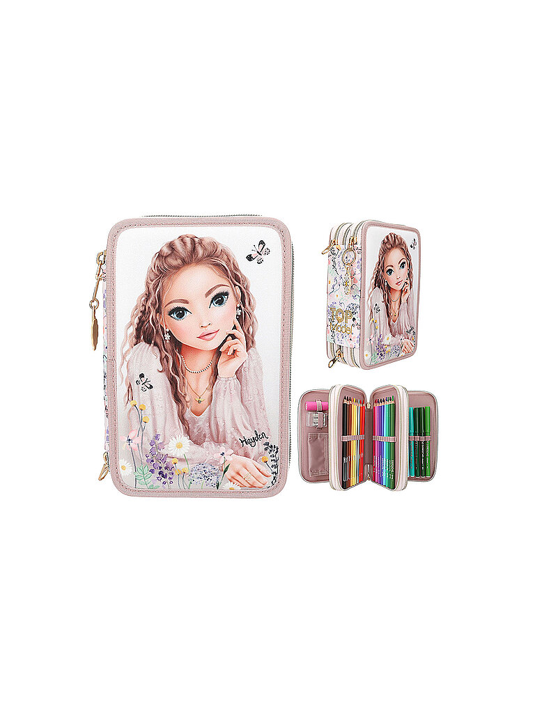 TOP MODEL 3 Fach Federtasche SUMMER FEELING