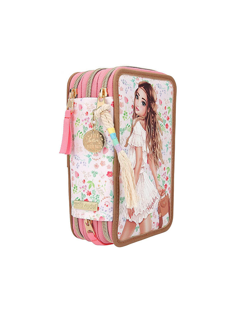 TOP MODEL | 3-fach Federtasche Flower Berry | keine Farbe