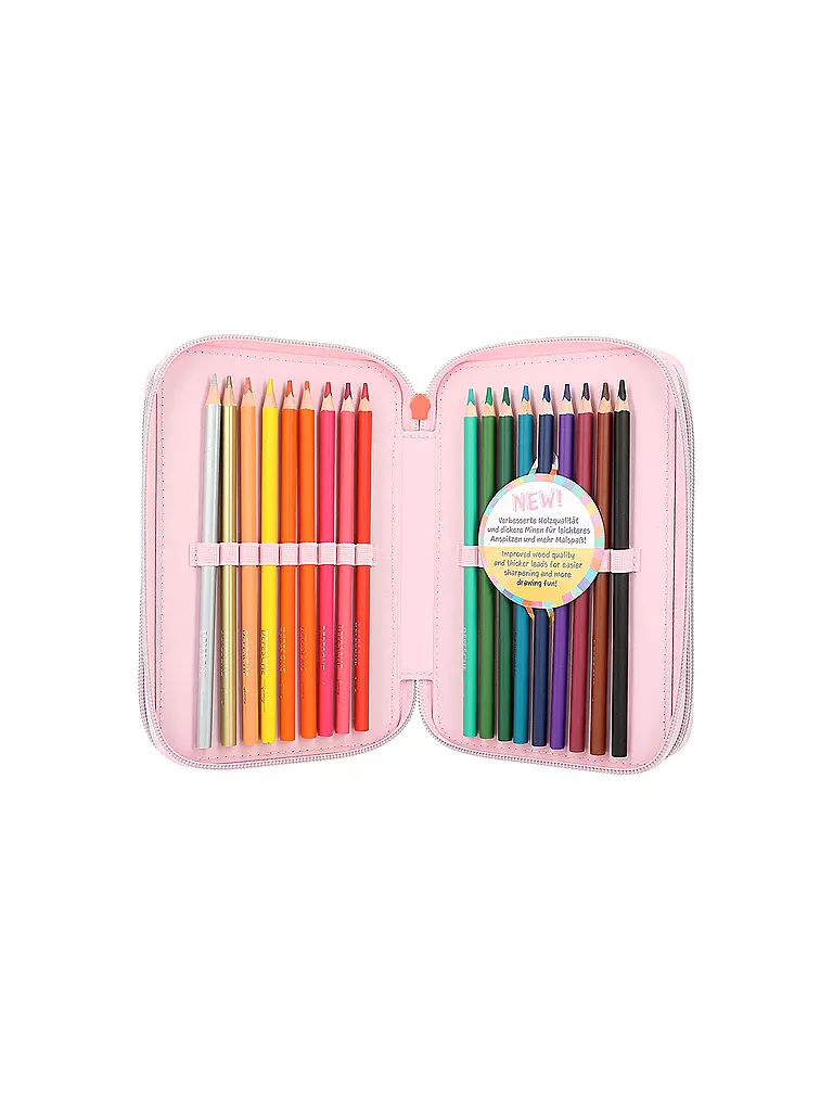TOP MODEL | 3-Fach Federtasche mit Stift HAPPY TOGETHER | keine Farbe
