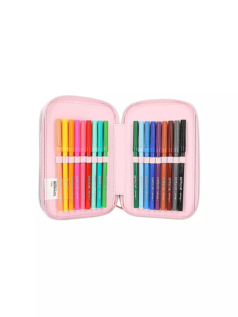 TOP MODEL | 3-Fach Federtasche mit Stift HAPPY TOGETHER | keine Farbe