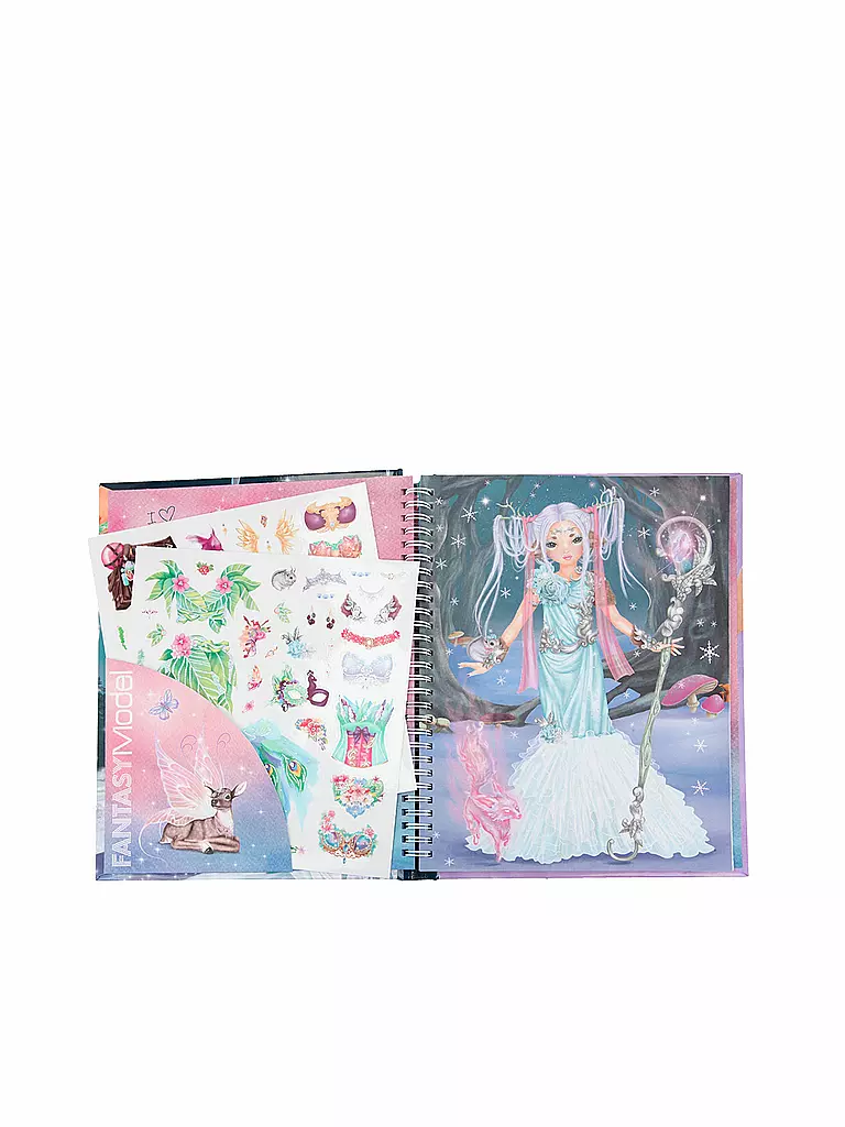 TOP MODEL | Fantasy Model Malbuch mit LED und Sound ICEPRINCESS | keine Farbe