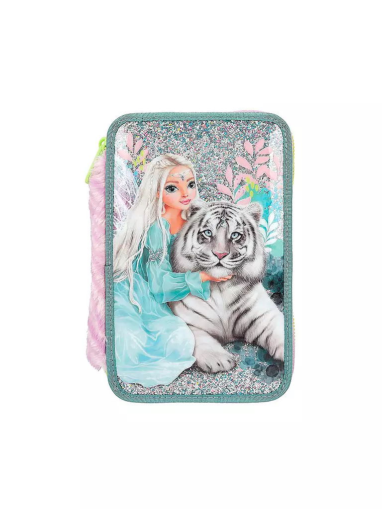 TOP MODEL | Top Model 3-Fach Federtasche Fantasy Tiger | keine Farbe
