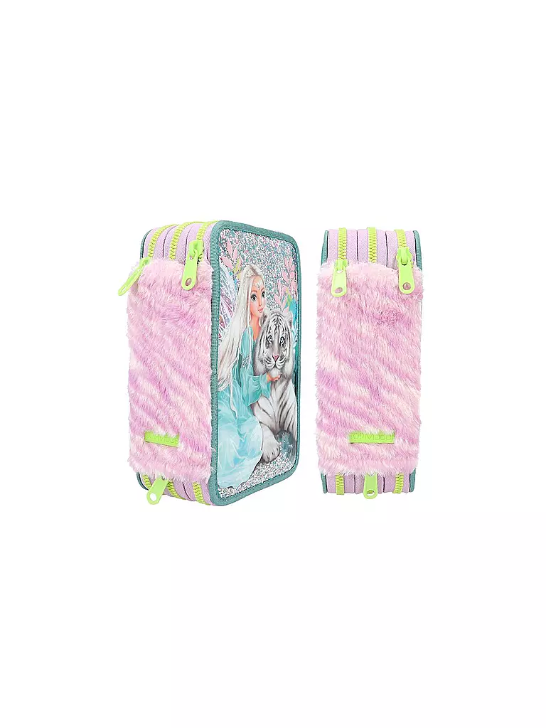 TOP MODEL | Top Model 3-Fach Federtasche Fantasy Tiger | keine Farbe