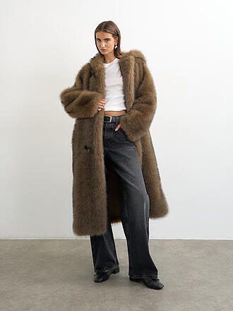 TOPSHOP | Mantel in Felloptik TSTYRA