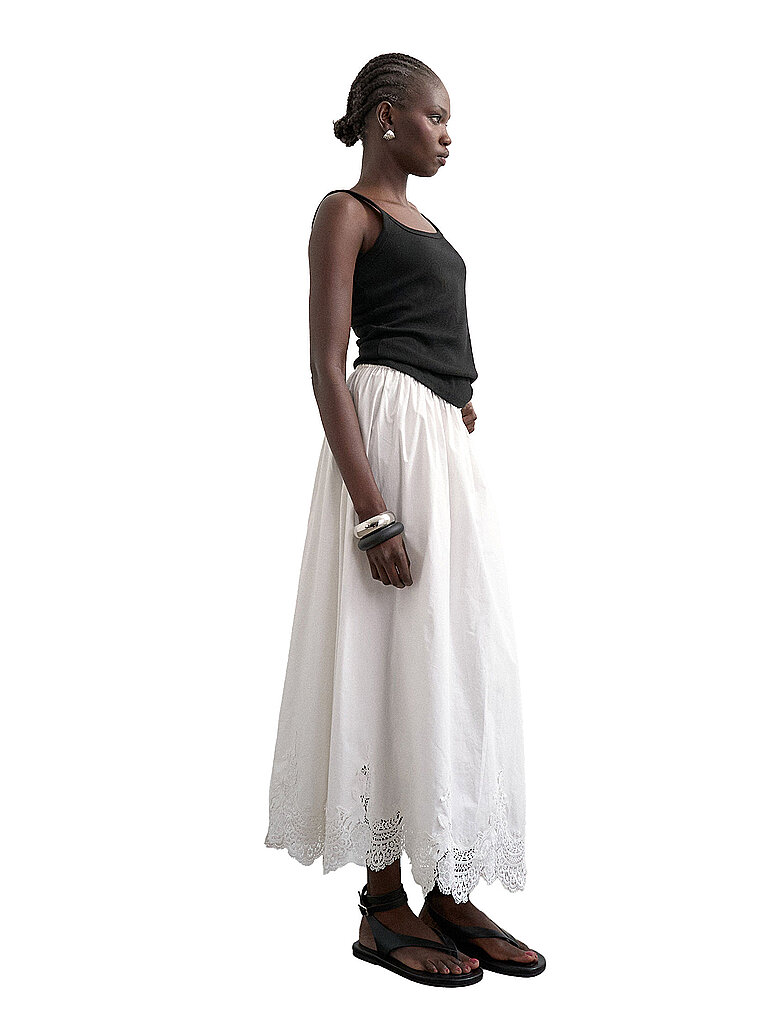 Maxirock TSLINA weiss 40 damen