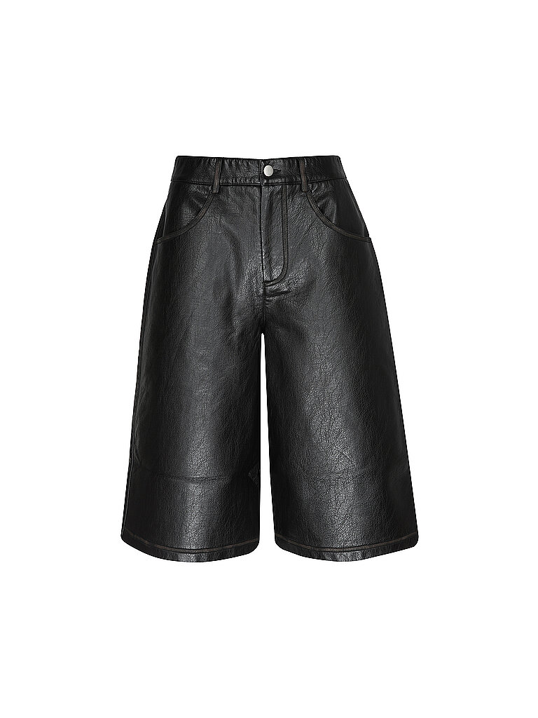 TOPSHOP Hose in Lederoptik 3/4 TSSILJE  schwarz | 40