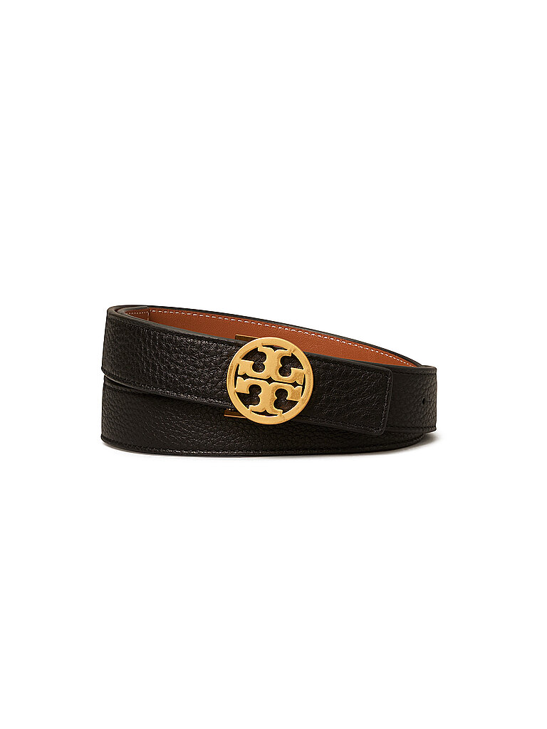 TORY BURCH Lederwendegürtel  MILLER schwarz | XS