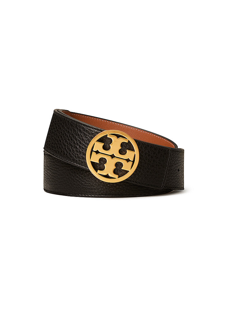 TORY BURCH Lederwendegürtel MILLER schwarz | XS