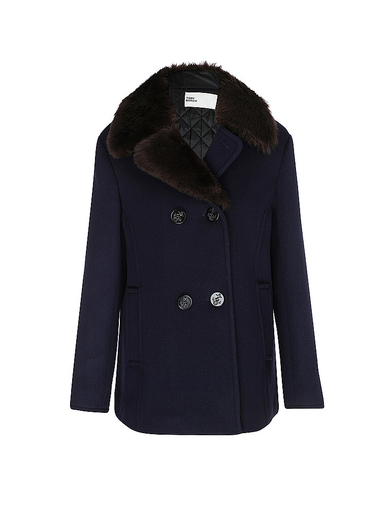 TORY BURCH Wolljacke dunkelblau | 38