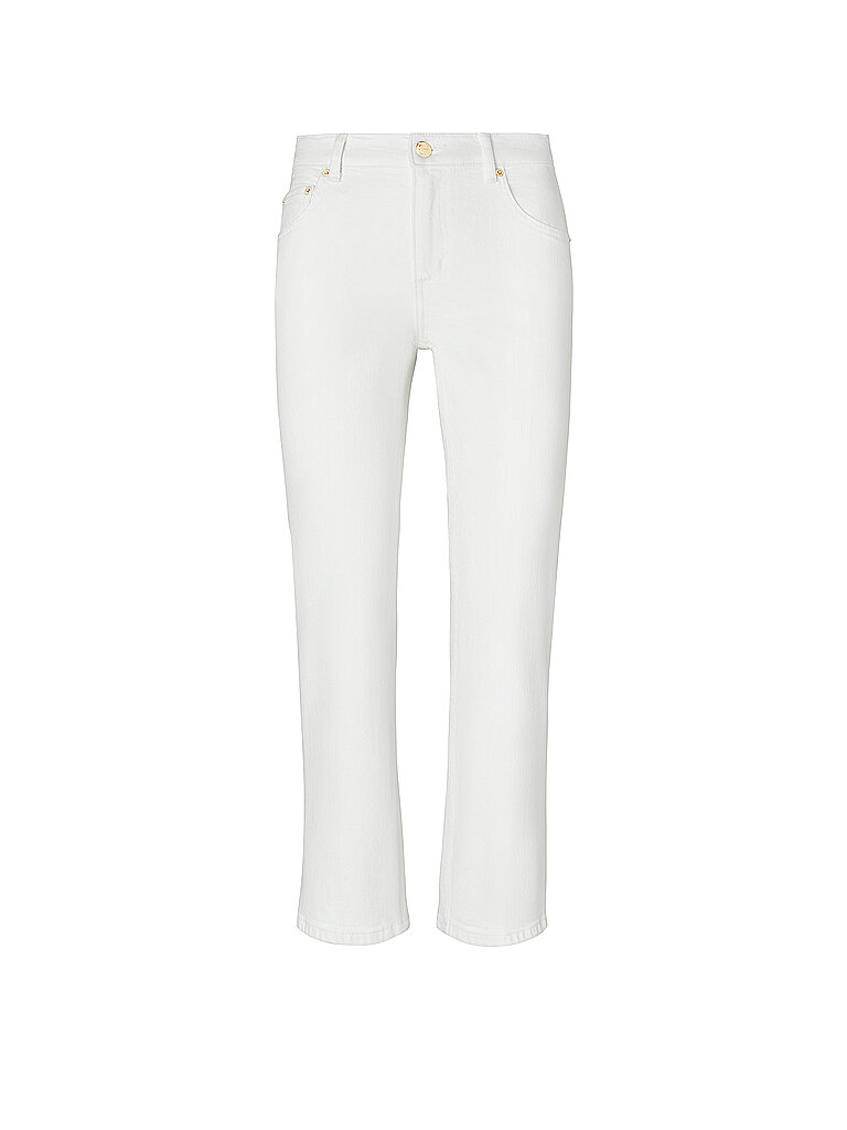 Jeans Flared Fit 7/8 weiss 31 damen