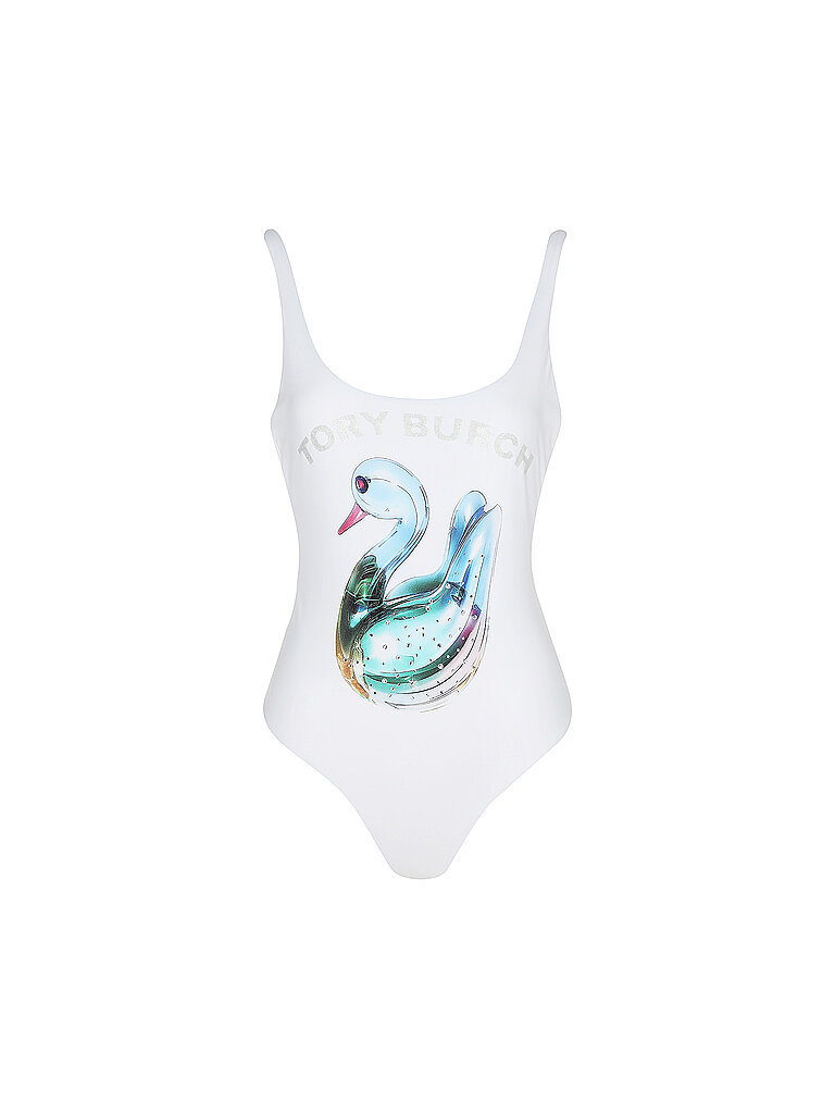 TORY BURCH Badeanzug  weiss | S