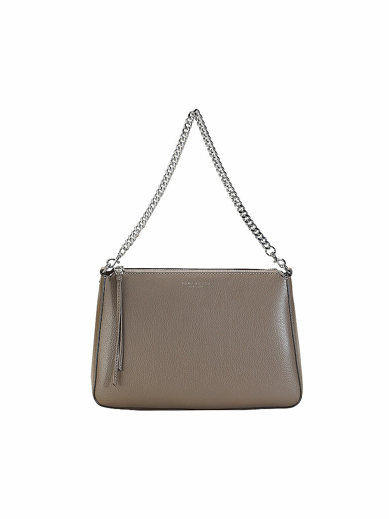 TORY BURCH Ledertasche - Umhängetasche PERRY grau
