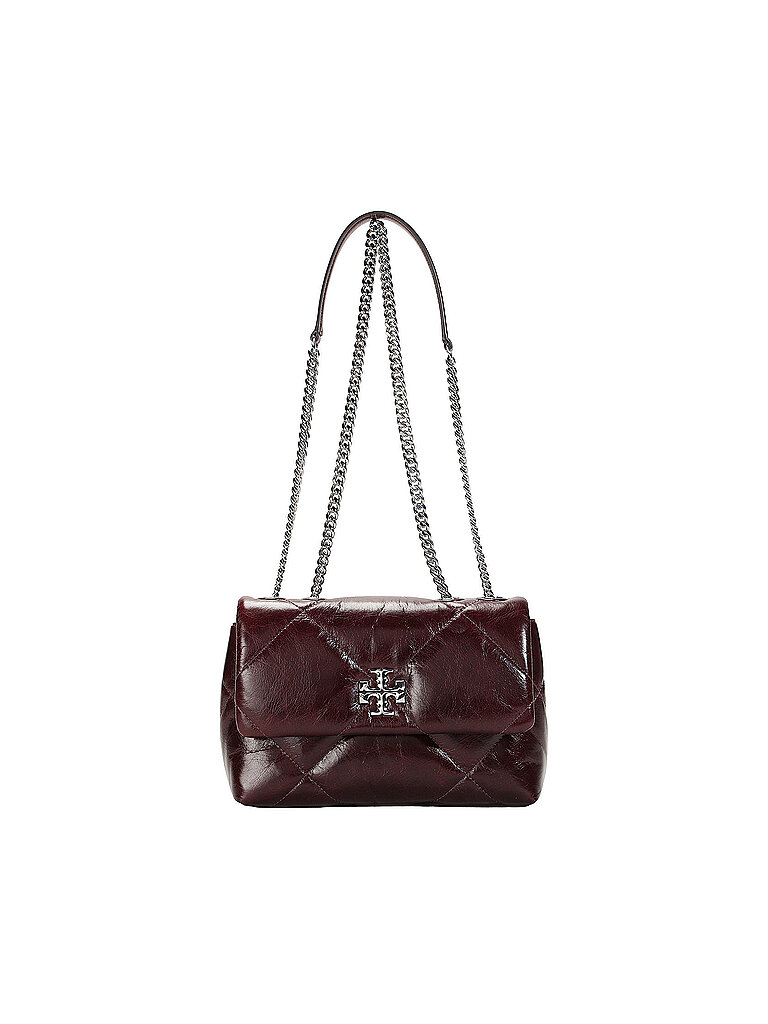 TORY BURCH Ledertasche - Umhängetasche KIRA  dunkelrot