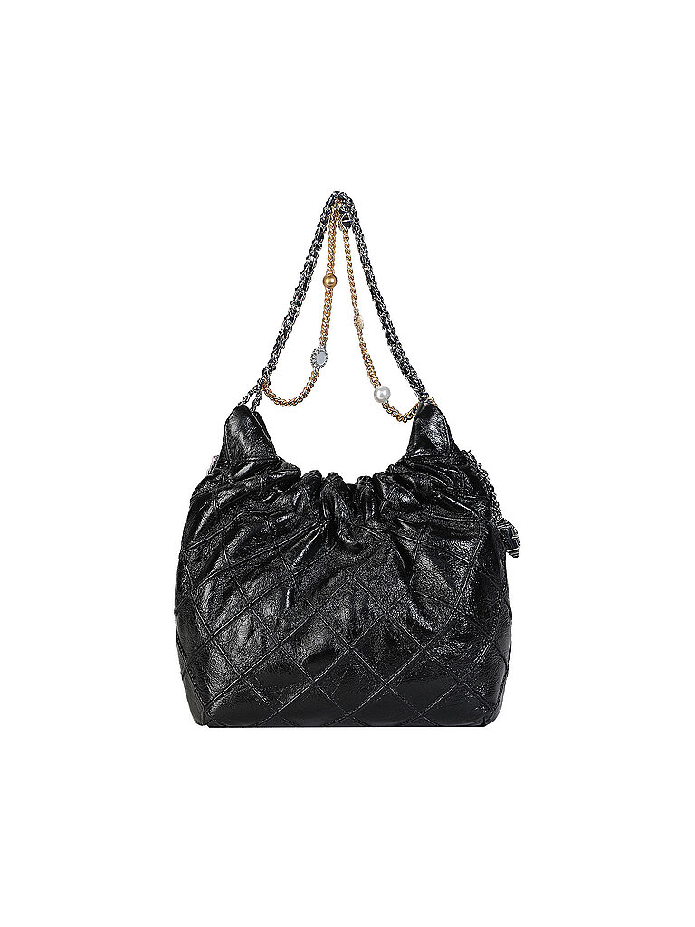 Ledertasche - Hobo Bag FLEMING Mini schwarz damen