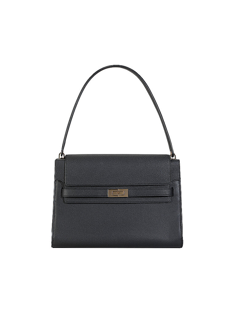 TORY BURCH Ledertasche - Schultertasche LEE RADZIWILL Large  schwarz
