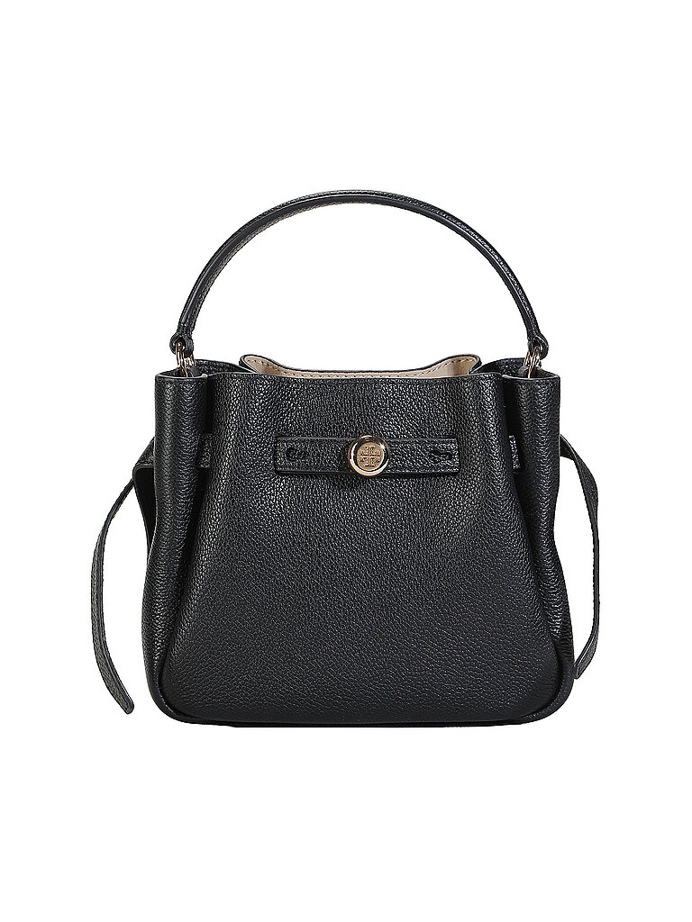 Ledertasche - Bucket Bag ROMY Mini schwarz damen