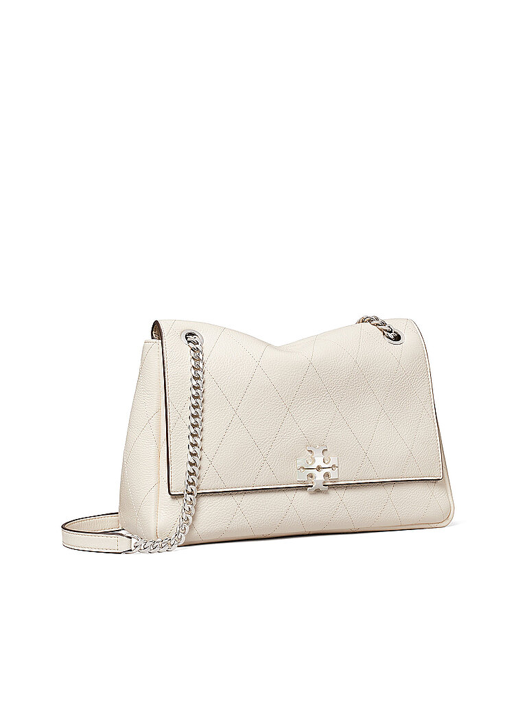 TORY BURCH Ledertasche - Schultertasche CHARLIE Medium creme