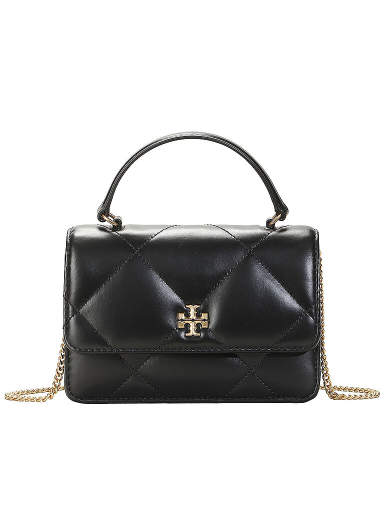 TORY BURCH Ledertasche - Mini Bag KIRA DIAMOND schwarz