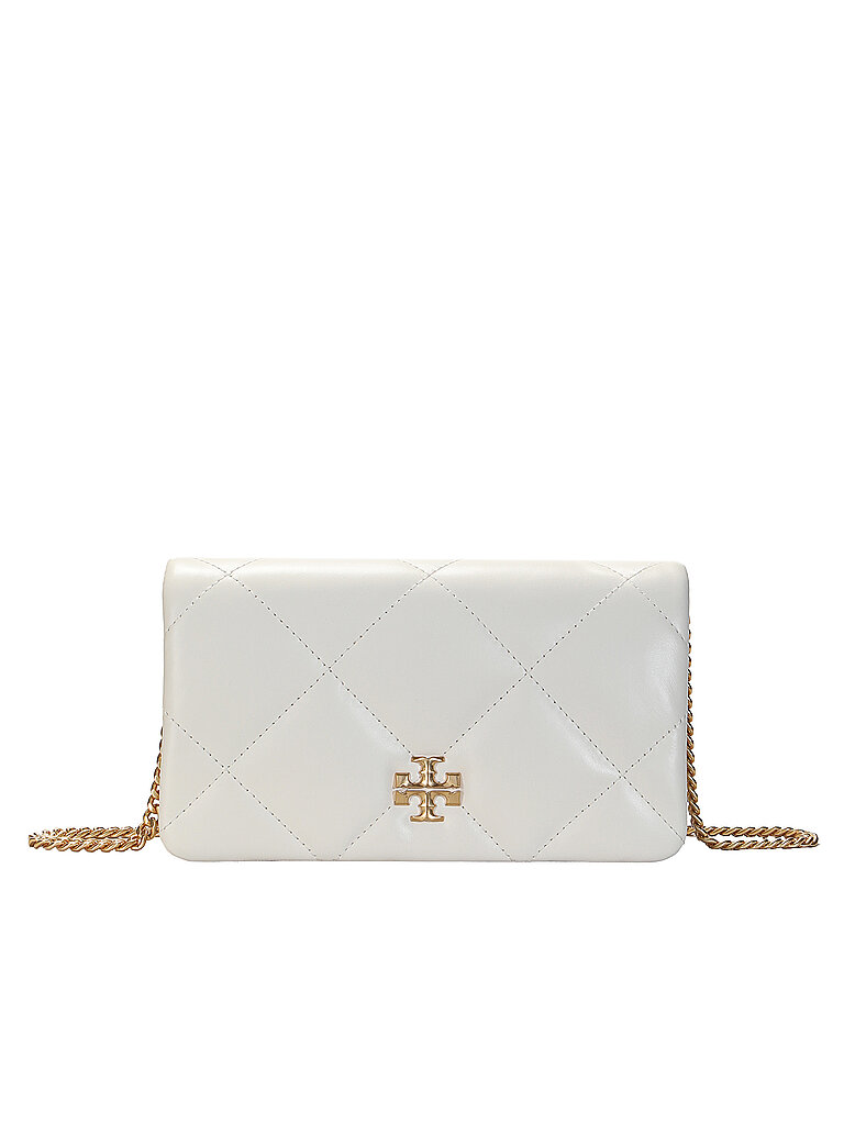 TORY BURCH Ledertasche - Mini Bag KIRA DIAMOND creme