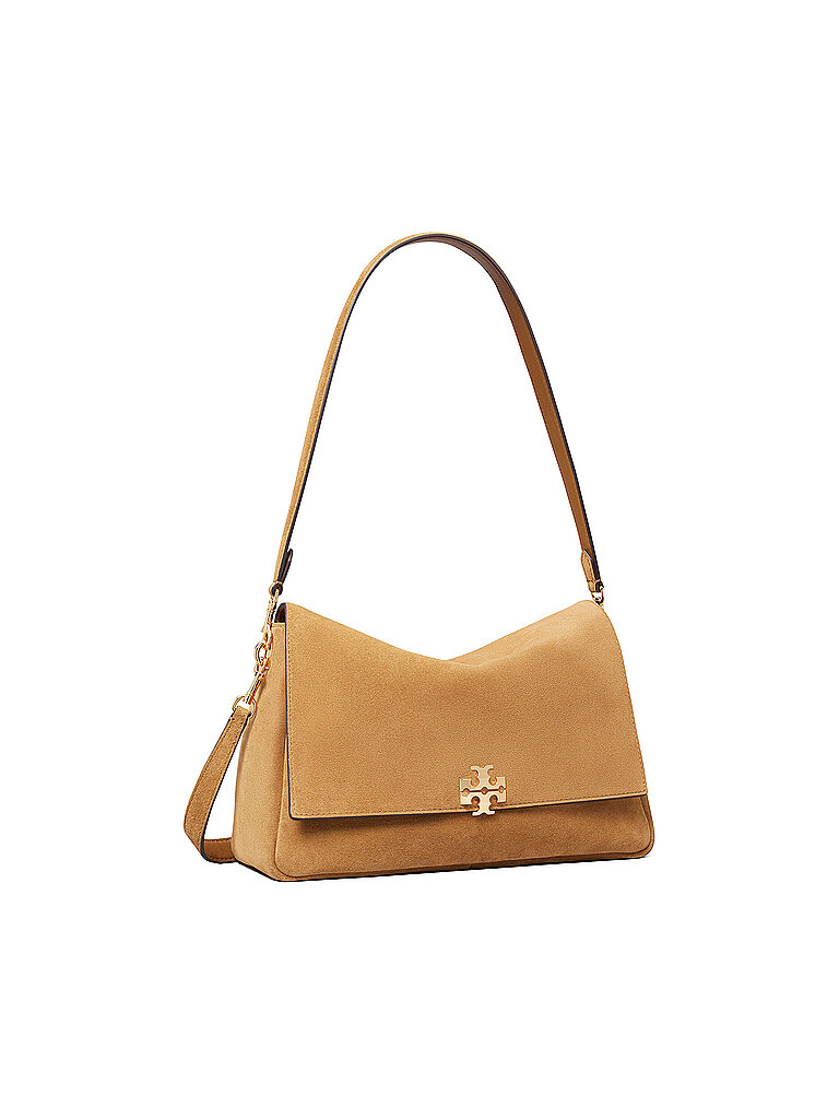 TORY BURCH Ledertasche - Schultertasche CHARLIE braun
