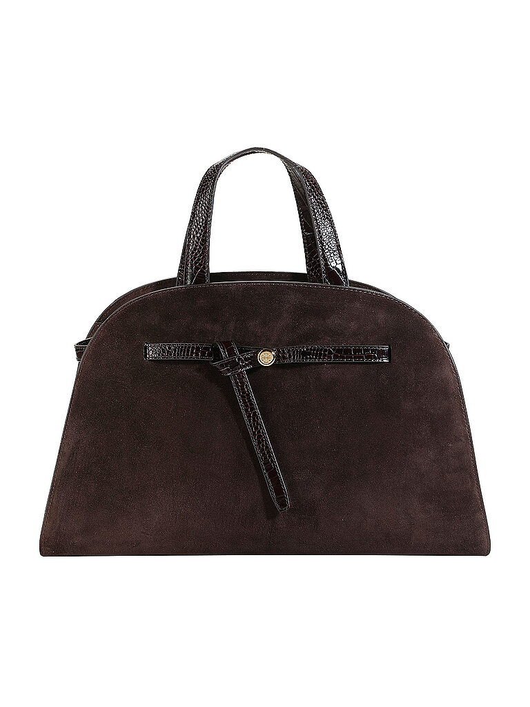 TORY BURCH Ledertasche - Henkeltasche ROMY braun