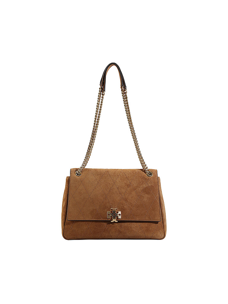 TORY BURCH Ledertasche - Schultertasche CHARLIE Medium camel