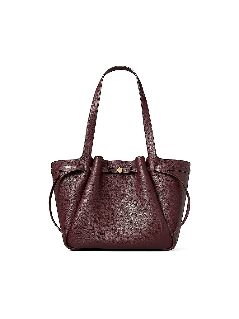 TORY BURCH Ledertasche - Shopper ROMY dunkelrot