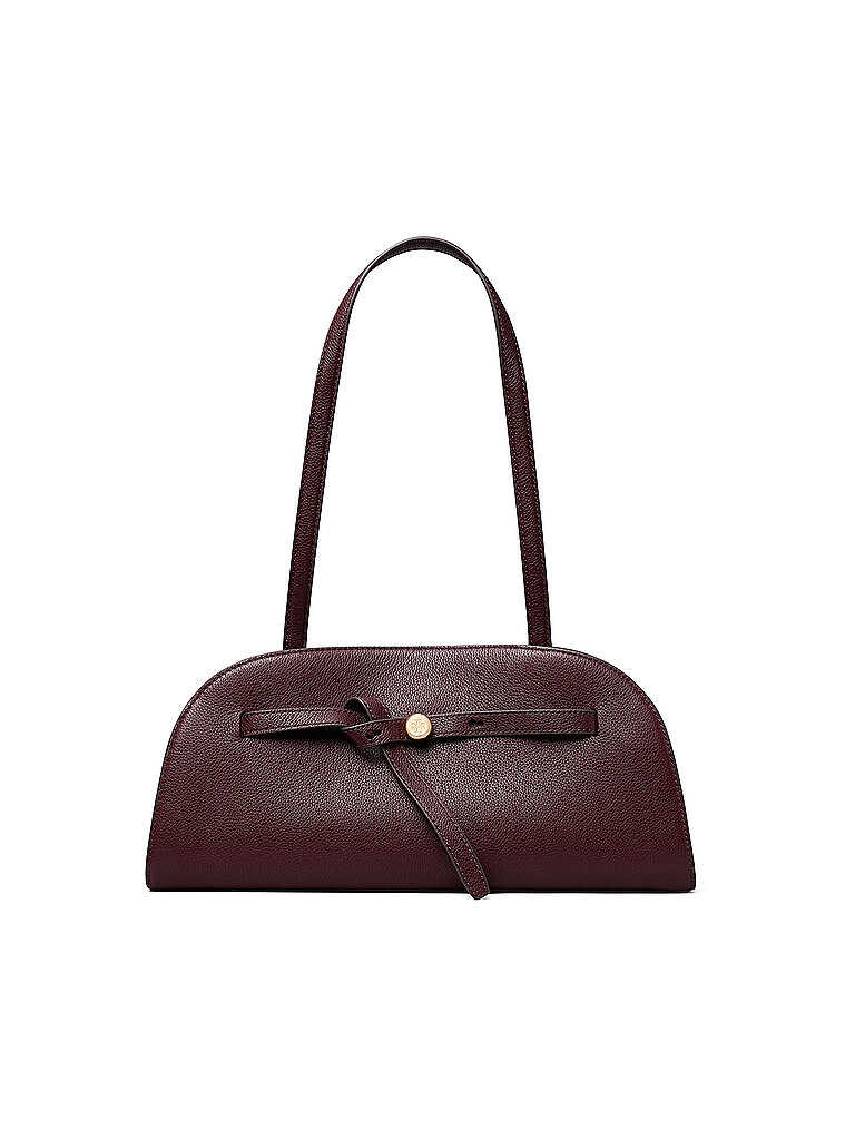 TORY BURCH Ledertasche - Baguette ROMY  dunkelrot