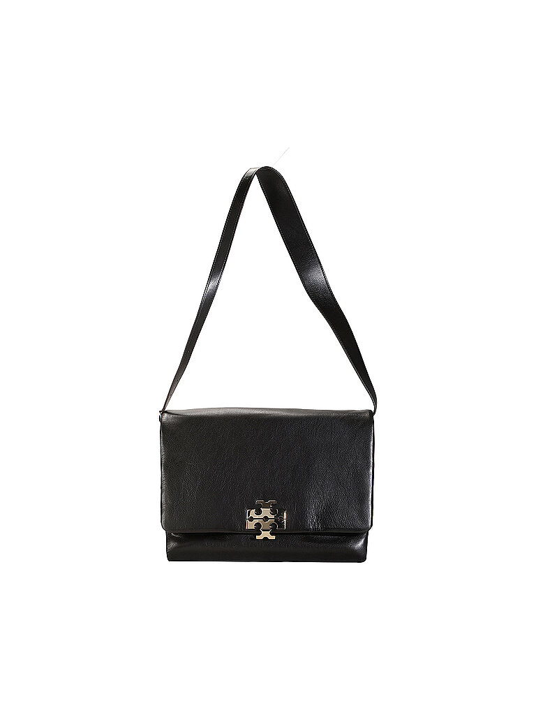 TORY BURCH Ledertasche - Schultertasche CHARLIE RUNWAY Large braun