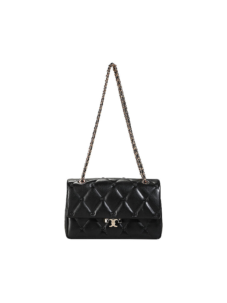 TORY BURCH Ledertasche - Schultertasche BUNNY schwarz