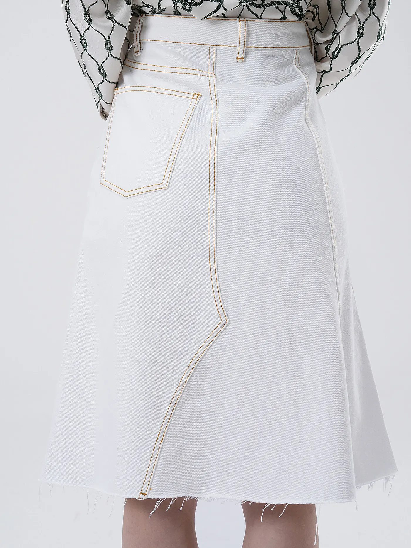 TORY BURCH | Jeansrock | creme