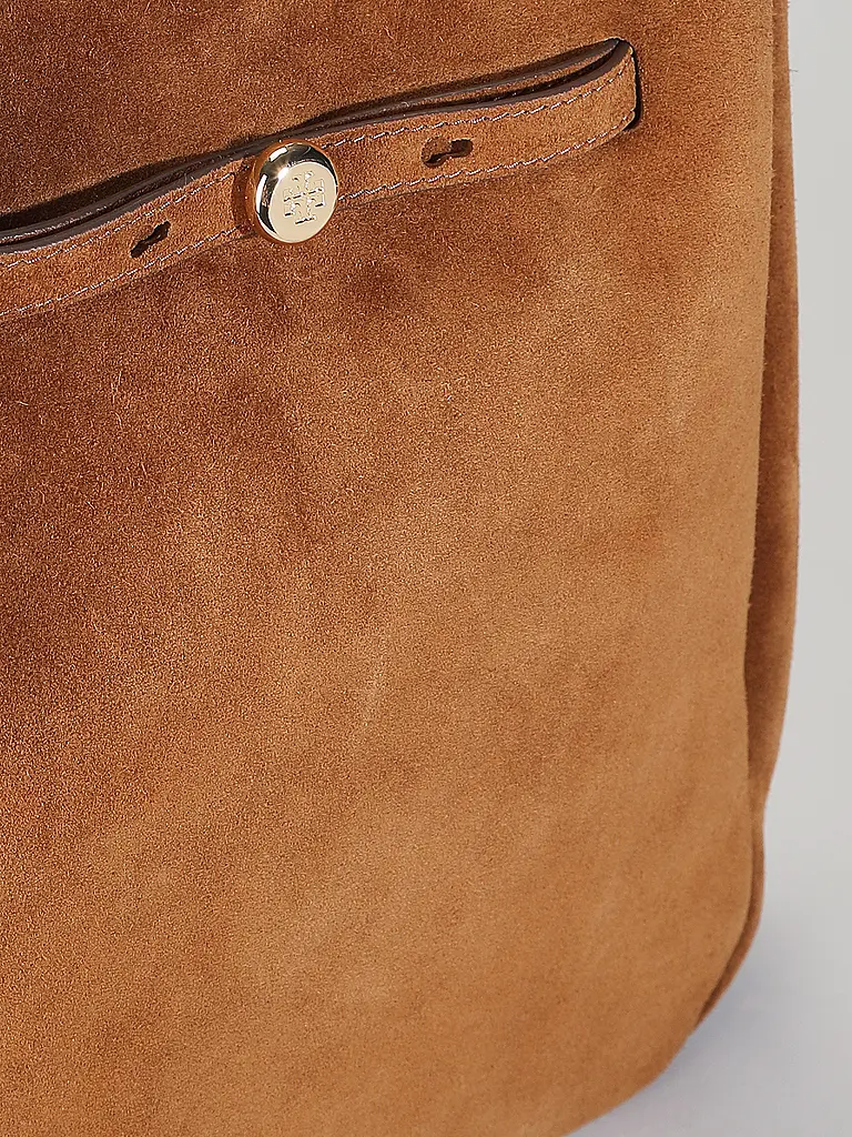 TORY BURCH | Ledertasche - Bucket Bag ROMY Large  | Braun