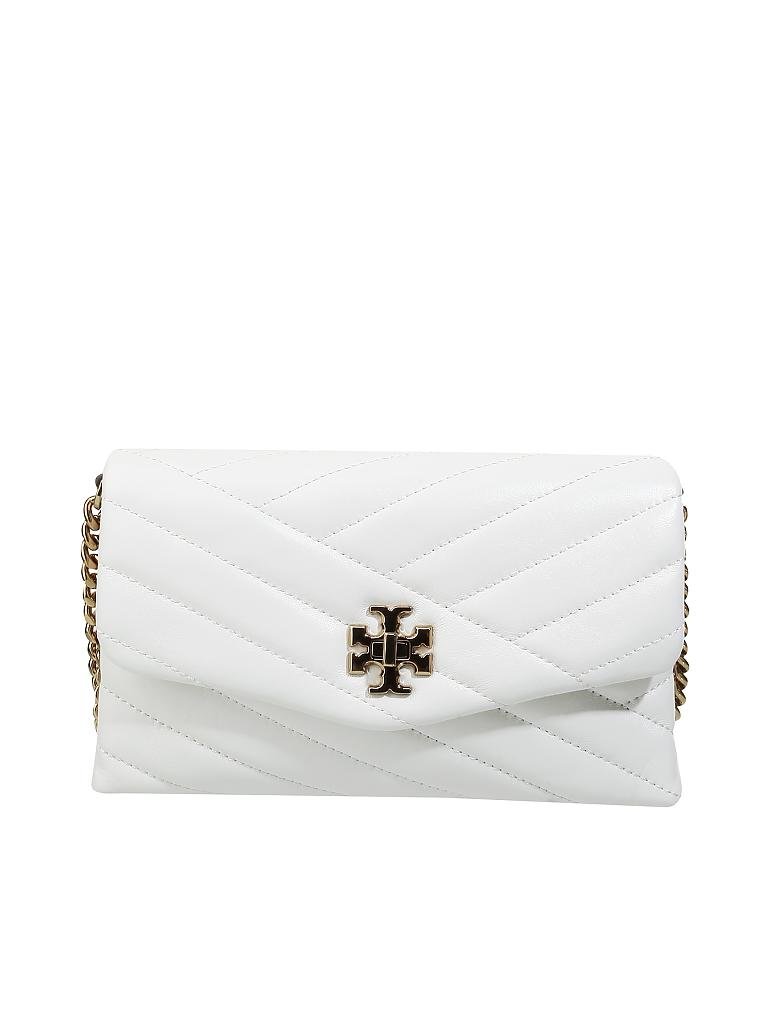 TORY BURCH | Ledertasche - Crossbody "Kira Chevron" | beige