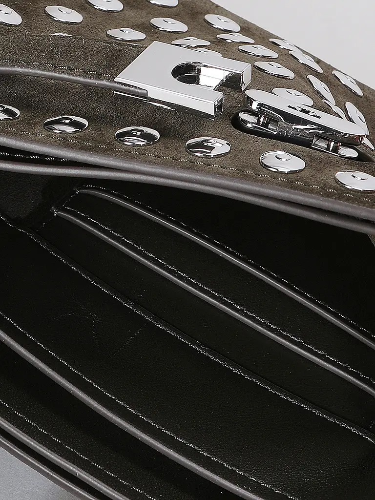 TORY BURCH | Ledertasche - Henkeltasche LEE RADZ | Olive