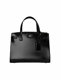 TORY BURCH | Ledertasche - Henkeltasche ROBINSON SPAZZOLATO  Small | schwarz