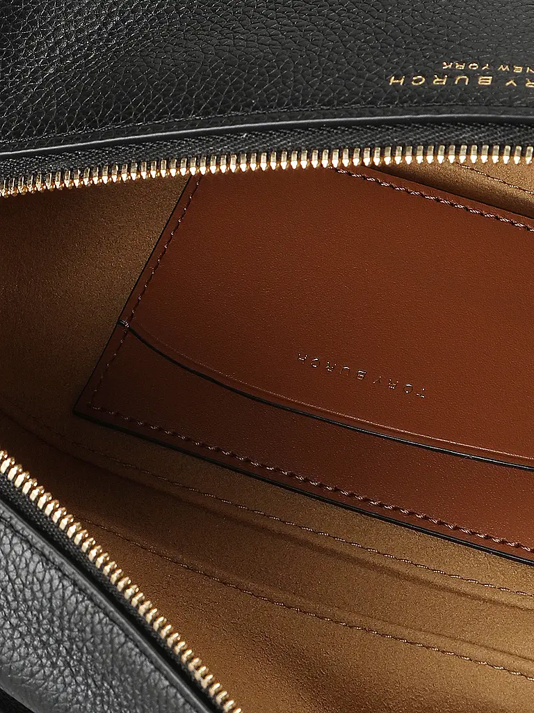 TORY BURCH | Ledertasche - Henkeltasche ROMY Slim  | Schwarz