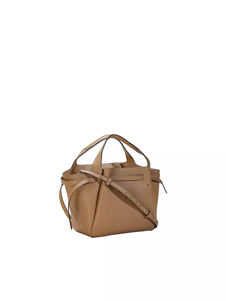TORY BURCH | Ledertasche - Henkeltasche ROMY | beige