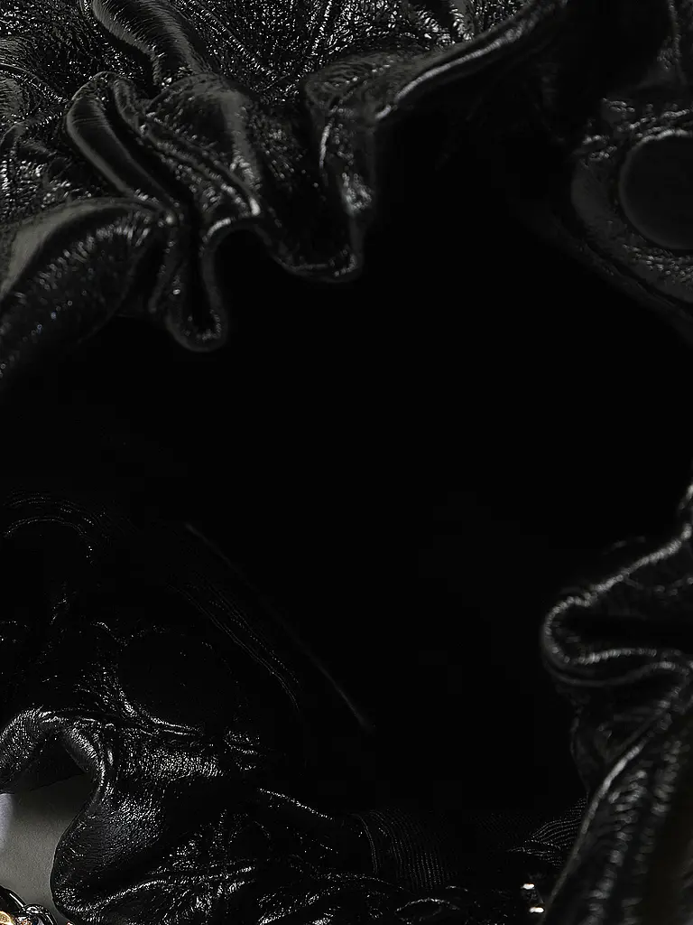 TORY BURCH | Ledertasche - Hobo Bag FLEMING Mini | Schwarz