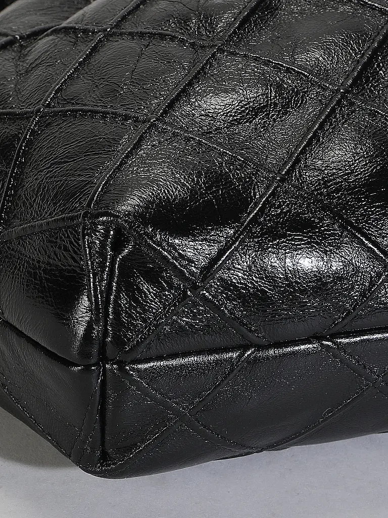 TORY BURCH | Ledertasche - Hobo Bag FLEMING Mini | Schwarz