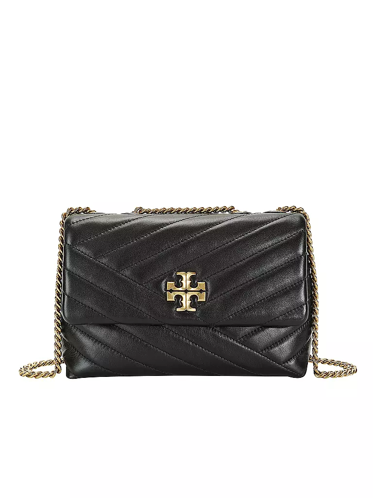 TORY BURCH | Ledertasche - Schultertasche KIRA CHEVRON Small | schwarz