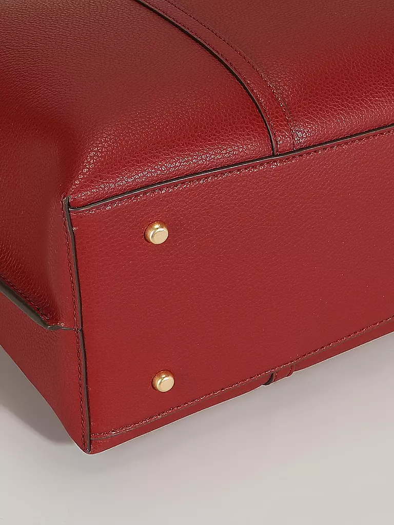 TORY BURCH | Ledertasche - Shopper PERRY | dunkelrot