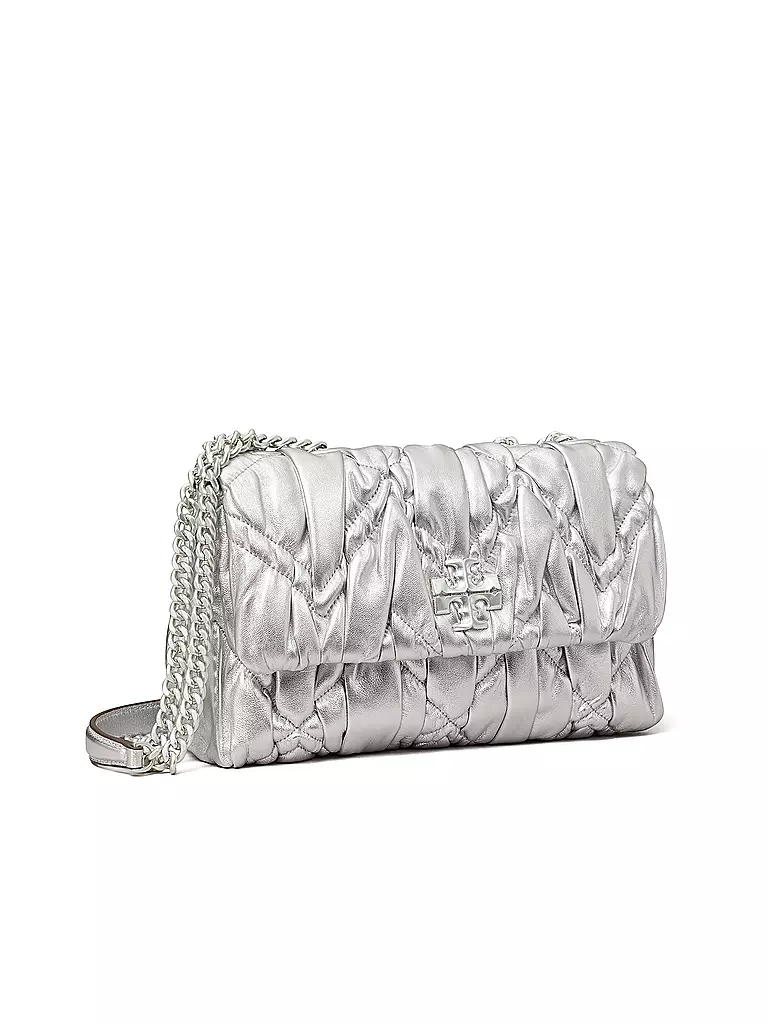 TORY BURCH | Ledertasche - Tasche KIRA | silber