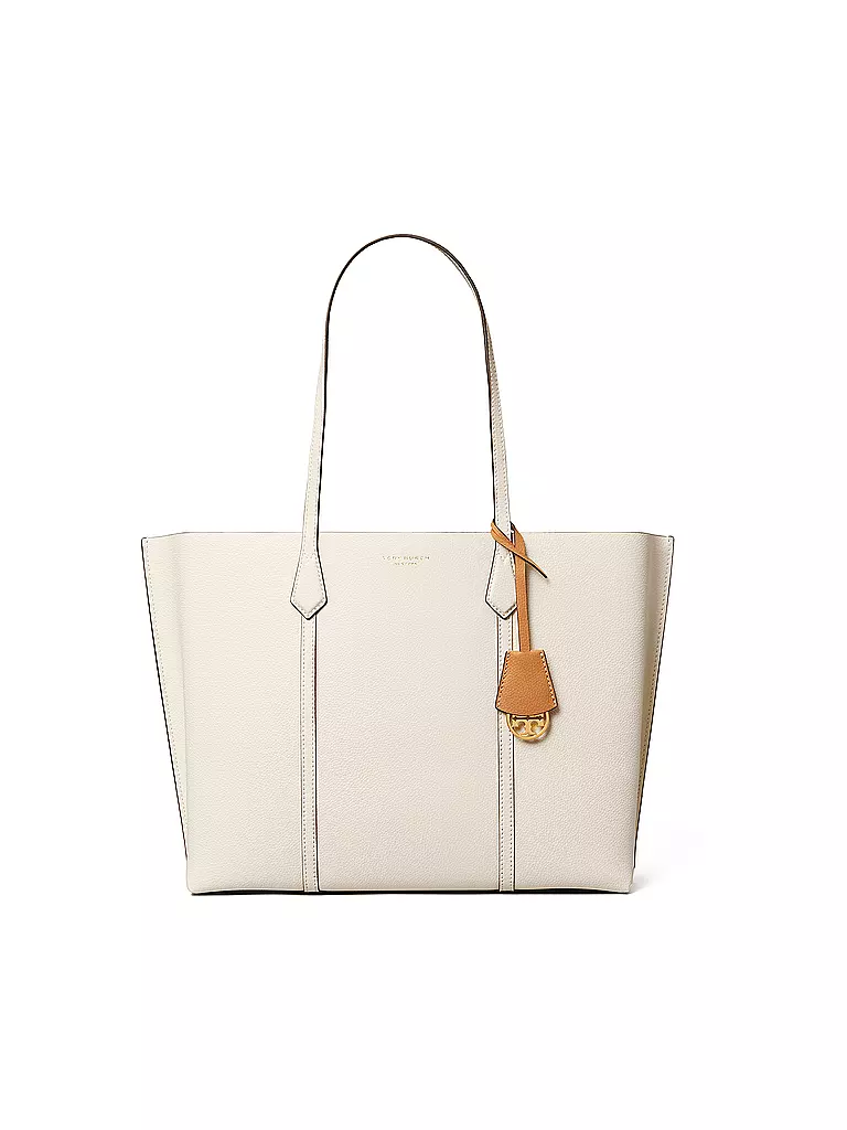TORY BURCH | Ledertasche - Tote Bag PERRY TRIPLE COMPARTMENT | beige