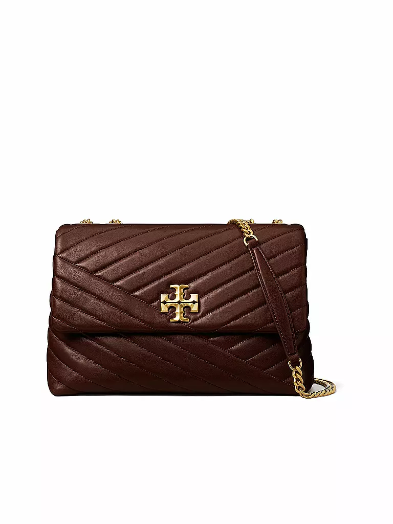 TORY BURCH | Ledertasche - Umhängetasche Kira  | braun