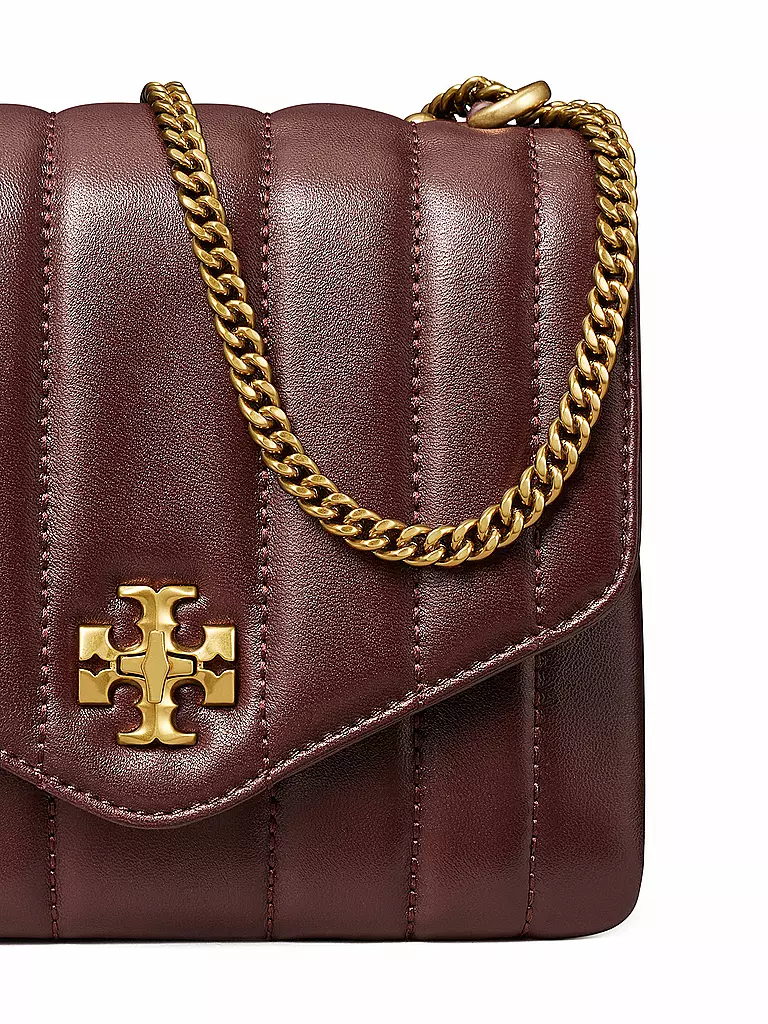 TORY BURCH | Ledertasche - Umhängetasche KIRA | braun