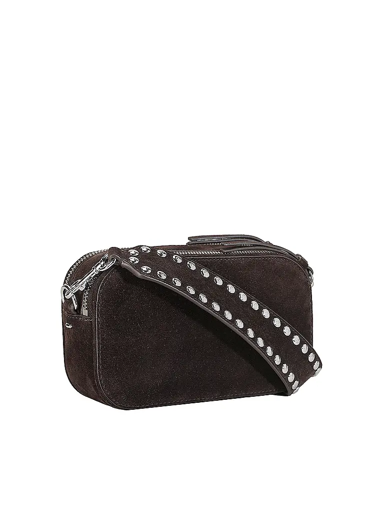 TORY BURCH | Ledertasche - Umhängetasche MILLER SUEDE MINI | Beige