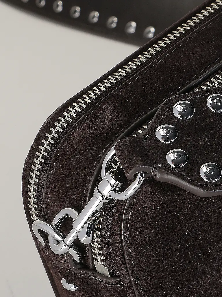 TORY BURCH | Ledertasche - Umhängetasche MILLER SUEDE MINI | Beige