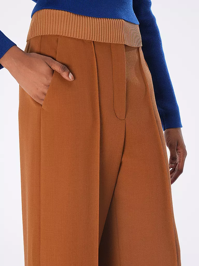TORY BURCH | Marlenehose | braun