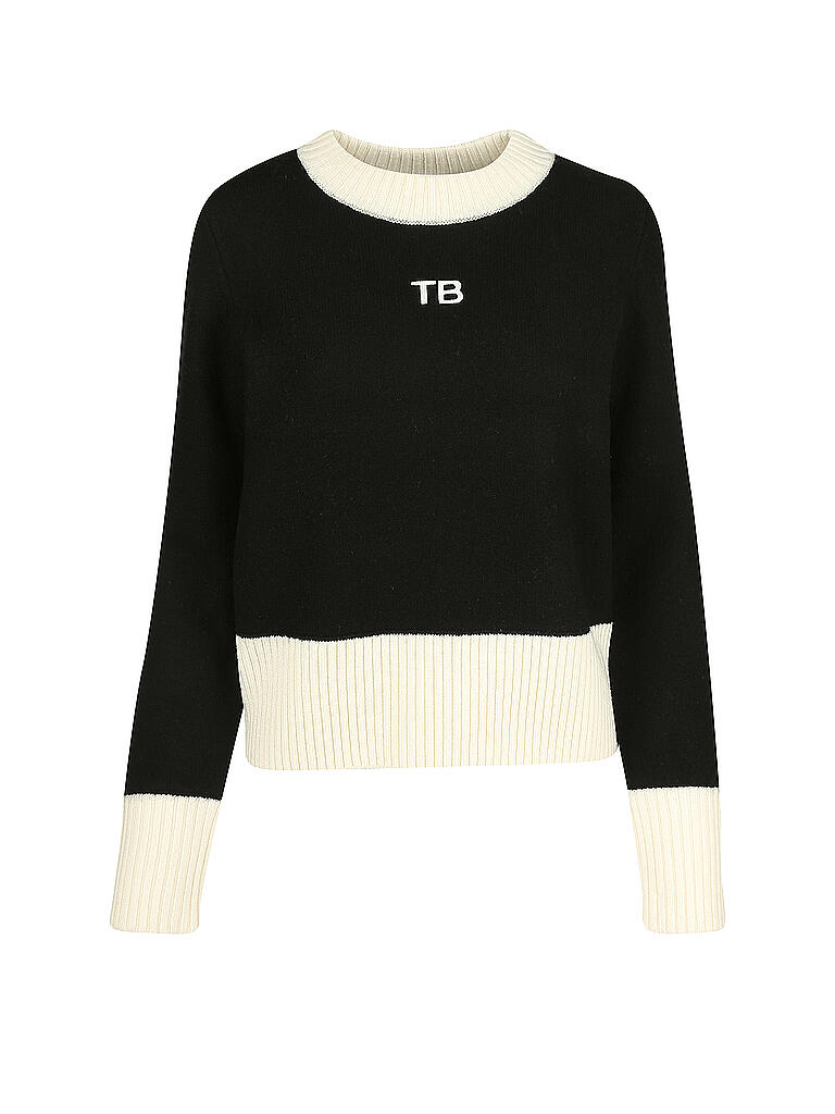 TORY BURCH | Pullover Shrunken | schwarz