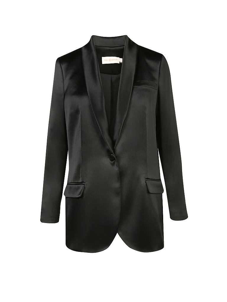 TORY BURCH | Satin-Blazer | schwarz